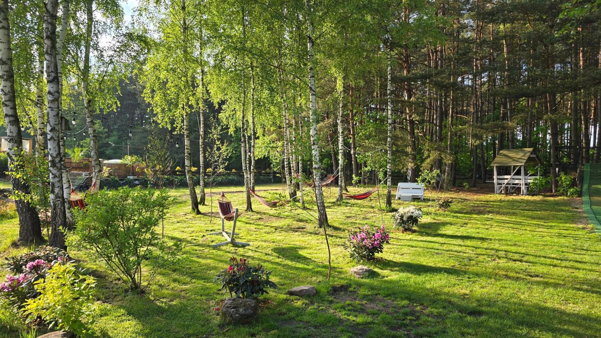 Vip Village Las Woda Rower - Podgrzewany Basen, Balia, Sauna Miedzierza Eksteriør billede